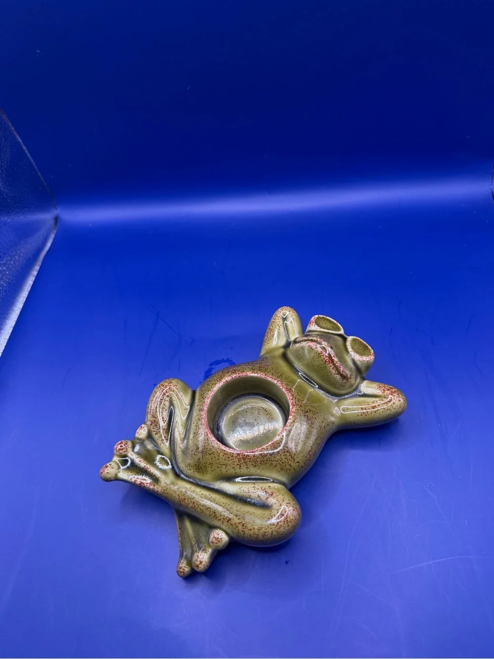 PartyLite Ceramic Frog Tealight Holder